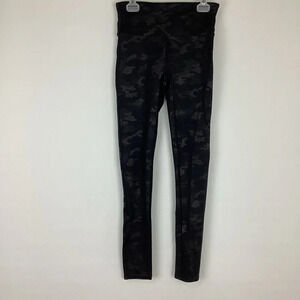 Spanx Faux Leather Camo Leggings Small
